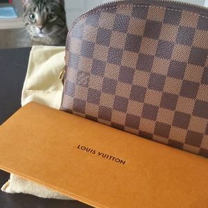 Louis Vuitton Damier Ebene Cosmetic Pouch GM